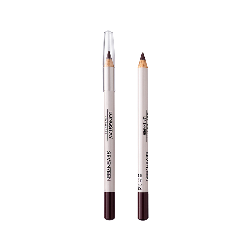 Карандаш для губ SEVENTEEN LONGSTAY LIP SHAPER PENCIL стойкий тон 14 Сливовая роза