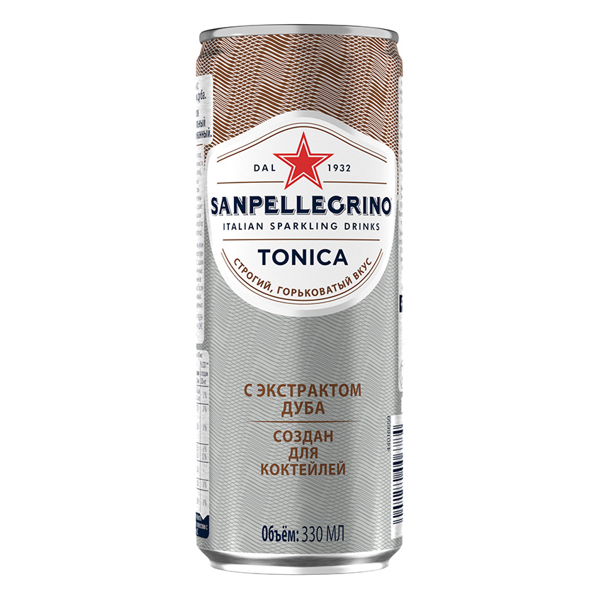 

Безалкогольный напиток SANPELLEGRINO газированный тоник 330 мл