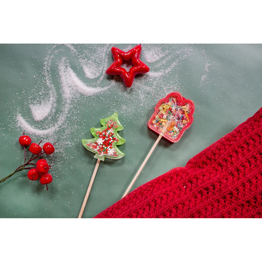 Карамель на палочке `LOLLISLAND` без сахара погремушка Подарки под елочкой 30 г