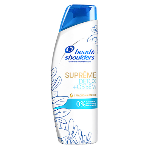 Шампунь для волос HEAD & SHOULDERS SUPREME DETOX+ ОБЪЕМ с маслом арганы против перхоти 300 мл