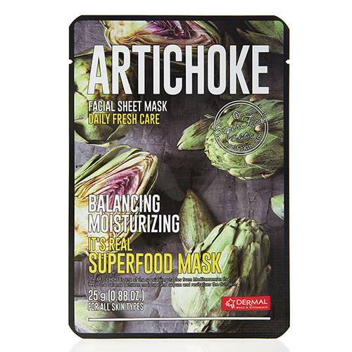

Маска для лица DERMAL SUPERFOOD с экстрактом артишока 25 г