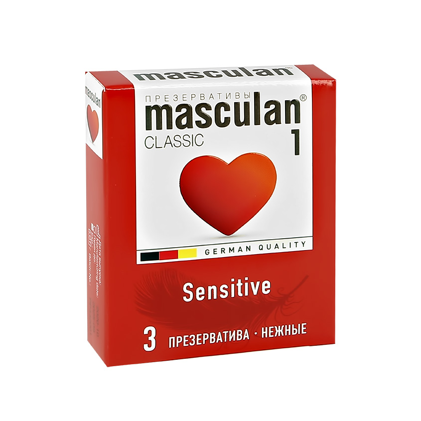 Презервативы MASCULAN 1 classic нежные 3 шт презервативы masculan 1 classic 10 2 упаковки 20 презервативов нежные