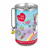 Салфетки влажные `LP CARE` Единорог антибактериальные (в банке) 30 шт