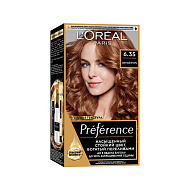 Краска для волос `LOREAL` `PREFERENCE` тон 6.35 Светлый янтарь