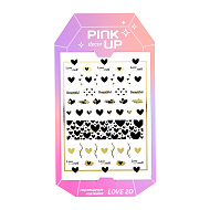 Наклейки для ногтей `PINK UP` `DECOR` LOVE COLLECTION 2D переводные тон 167