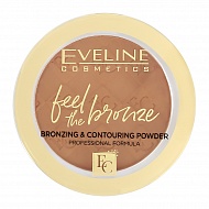 Бронзер для лица `EVELINE` FEEL THE BRONZE тон 02 chocolate cake