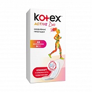 Прокладки ежедневные `KOTEX` ACTIVE DEO 48 шт