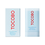 Стик для лица `TOCOBO` солнцезащитный с экстрактом хлопка SPF50+ 19 гр