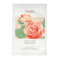 Маска для лица `GANGBLY` с экстрактом розы (для сияния кожи) 30 мл