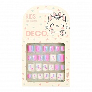 Набор детских накладных ногтей `DECO.` KIDS самоклеящиеся mystery 24 шт