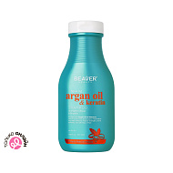 Шампунь для волос `BEAVER` ARGAN OIL&KERATIN с маслом арганы и кератином 350 мл