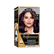 Краска для волос `LOREAL` `PREFERENCE` тон 4.26 Насыщенный холодный фиолетовый
