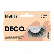 Накладные ресницы `DECO.` FAUX MINK с эффектом норки №304