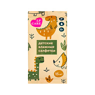 Салфетки влажные детские `LP CARE` Dinosaur 15 шт