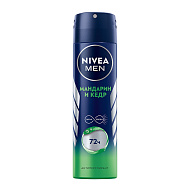 Део-спрей муж. `NIVEA` `MEN` МАНДАРИН И КЕДР (антиперспирант) 150 мл