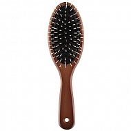 Щетка для волос `LADY PINK` `BASIC` wood массажная с деревянной ручкой большая