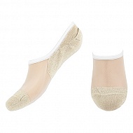 Носки женские `SOCKS` GLITTER капрон beige р-р единый