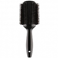 Брашинг для волос `LADY PINK` `BASIC` wood с деревянной ручкой и натуральной щетиной (диаметр 90 мм)