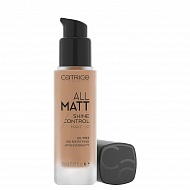 Основа тональная для лица `CATRICE` ALL MATT SHINE CONTROL MAKE UP тон 027 n neutral amber beige