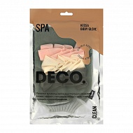 Мочалка-рукавица для тела `DECO.` кесса 2 в 1 (olive)