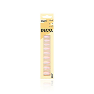 Набор накладных ногтей с клеевыми стикерами `DECO.` BEAUTY shiny (24 + клеевые стикеры 24 шт)