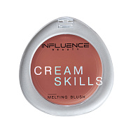 Румяна для лица `INFLUENCE BEAUTY` CREAM SKILLS кремовые тон 01 Cosmic Peach