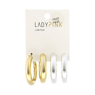 Набор серег `LADY PINK` BASE