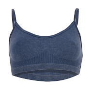 Топ женский `TRENDY LOOK` WASHED JEANS на тонких бретелях (синий) (L)