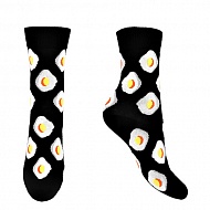 Носки женские `SOCKS` black with eggs