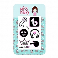 Набор татуировок `MISS PINKY` (светятся в темноте)