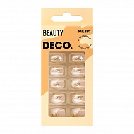 Набор накладных ногтей с клеевыми стикерами `DECO.` BEAUTY shining stars (24 шт + клеевые стикеры 24 шт)