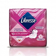 Прокладки ультратонкие `LIBRESSE` ULTRA NORMAL 10 шт
