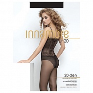 Колготки женские `INNAMORE` FLEUR 20 den (тон Nero) р-р 5