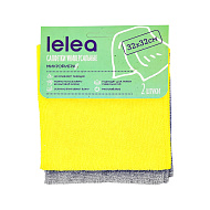 Салфетка для уборки `LELEA` из микрофибры 2 шт