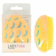 Расческа для волос распутывающая `LADY PINK` с принтом бананы