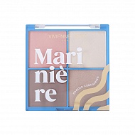 Палетка для скульптурирования `VIVIENNE SABO` MARINIERE PALETTE CONTOURING пудровая тон 01