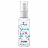 Спрей для лица `ESSENCE` HYDRATING GLOW многофункциональный увлажняющий с мерцанием 50 мл