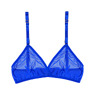 Топ женский `TRENDY LOOK` в сетку (синий) (M)