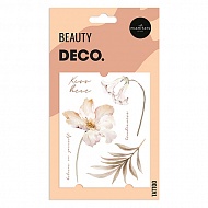 Татуировка для тела `DECO.` PASTEL FLOWERS by Miami tattoos переводная (Flower)