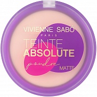 Пудра компактная для лица `VIVIENNE SABO` TEINTE ABSOLUTE MATTE матирующая тон 01