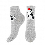 Носки женские `SOCKS` CUTE Grey cat, р-р единый
