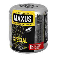 Презервативы `MAXUS` точечно-ребристые с кейсом 15 шт