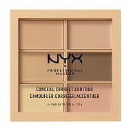 Палетка консилеров для лица `NYX PROFESSIONAL MAKEUP` CONCEAL, CORRECT, CONTOUR тон 301 light