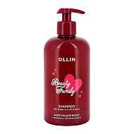 Шампунь для волос `OLLIN` BEAUTY FAMILY с кератином и протеинами шёлка 500 мл