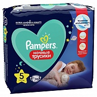 Подгузники-трусики `PAMPERS` ночные Junior (12-17кг) 28 шт