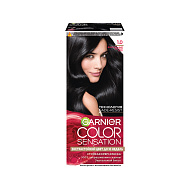 Краска для волос `GARNIER` `COLOR SENSATION` тон 1.0 (Драгоценный черный агат)