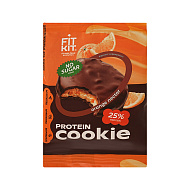 Печенье глазированное `FIT KIT` PROTEIN COOKIE со вкусом Апельсиновый нектар 40 г