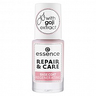 Базовое покрытие для ногтей `ESSENCE` BASE COAT REGENERATING repair & care восстанавливающее 8 мл