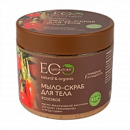 Мыло-скраб для тела `EO LABORATORIE` Розовое 360 мл