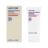 Крем для лица `ASIS-TOBE` солнцезащитный с экстрактом зеленого чая SPF 50+ 50 мл